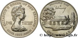 NEW ZEALAND 1 Dollar 25e anniversaire de l’accession d’Elisabeth II et Waitangi Day 1977 
