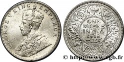 BRITISH INDIA 1 Roupie Georges V 1919 Calcutta