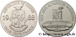 GUINEA 300 Francs XXV Jeux Olympiques Barcelone - Stade olympique 1988 