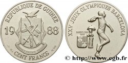 GUINÉE 200 Francs XXV Jeux Olympiques Barcelone - lancer de disque 1988 
