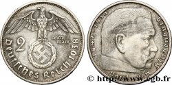 ALLEMAGNE 2 Reichsmark Maréchal Paul von Hindenburg 1938 Vienne - B TTB