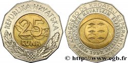 CROATIA 25 Kuna premier congrès d’Esperanto en Croatie 1997  AU
