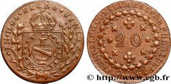 BRÉSIL 20 Réis  Pierre Ier du Brésil 1824 Rio de Janeiro TTB+