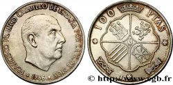 ESPAGNE 100 Pesetas Francisco Franco (1967 dans les étoiles) 1966 Madrid SPL