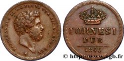 ITALY - KINGDOM OF TWO SICILIES 2 Tornesi Ferdinand II 1843 Naples