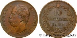 ITALIE 10 Centesimi Humbert Ier 1893 Birmingham TTB