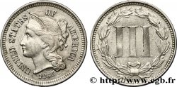 ÉTATS-UNIS D AMÉRIQUE 3 Cents 1866 Philadelphie