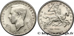 LUXEMBOURG 20 Francs prince Jean, 600e anniversaire de mort de Jean Ier de Luxembourg 1946  TTB+/SUP