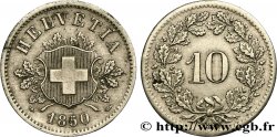 SWITZERLAND 10 Centimes (Rappen) 1850 Strasbourg