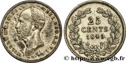 PAYS-BAS 25 Cents Guillaume II 1849 Utrecht