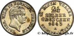 ALLEMAGNE - PRUSSE 2 1/2 Silbergroschen Royaume de Prusse Frédéric Guillaume IV 1843 Berlin