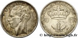 BELGIEN 20 Francs Léopold III position B 1935