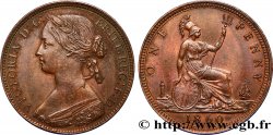 UNITED KINGDOM 1 Penny Victoria “Bun Head” 1860 