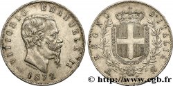 ITALIEN 5 Lire Victor Emmanuel II 1872 Milan