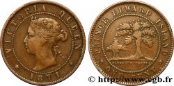 CANADA 1 Cent île du Prince Edouard Victoria 1871