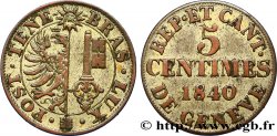 SUISA - REPUBLICA DE GINEBRA 5 Centimes 1840 