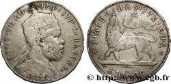 ÉTHIOPIE 1 Birr Menelik II EE1889 1897 Paris TB