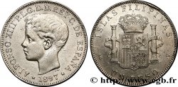 PHILIPPINEN 1 Peso Alphonse XIII 1897 Madrid