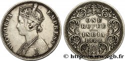 INDES BRITANNIQUES 1 Roupie Victoria 1888 Calcutta