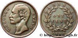 SARAWAK 1 Cent Sarawak Rajah J. Brooke 1890 Heaton TB+