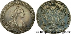 RUSSIA - CATERINA II 20 Kopecks 1774 Saint-Petersbourg
