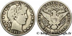 ÉTATS-UNIS D AMÉRIQUE 1/2 Dollar Barber 1913 San Francisco - S