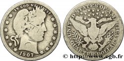 ÉTATS-UNIS D AMÉRIQUE 1/4 Dollar Barber 1907 Philadelphie