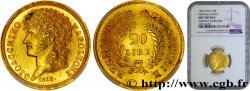 ITALIA - REINO DE NÁPOLES - JOAQUÍM MURAT 20 Lire or 1813 Naples