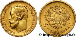 RUSSIE - NICOLAS II 5 Roubles 1898 Saint-Petersbourg