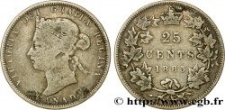 CANADá
25 Cents Victoria 1883 Heaton