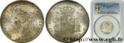ESPAGNE 1 Peseta Alphonse XIII 3e type de buste 1896 Madrid