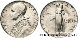 VATICAN AND PAPAL STATES 10 Lire Pie XII an XIII 1951 