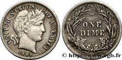 ÉTATS-UNIS D AMÉRIQUE 1 Dime Barber 1904 Philadelphie