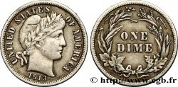 ÉTATS-UNIS D AMÉRIQUE 1 Dime Barber 1913 Philadelphie