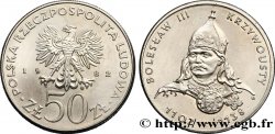 POLOGNE 50 Zlotych Boleslas III Bouche-Torse (1102-1138) 1982 Varsovie