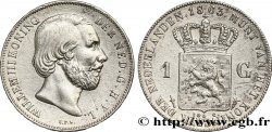 PAYS-BAS 1 Gulden Guillaume III 1863 Utrecht