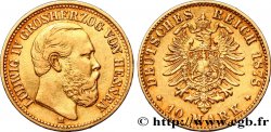 ALLEMAGNE - HESSE 10 Marks Louis IV 1878 Darmstadt
