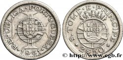 SAINT THOMAS et PRINCE 2,5 Escudos colonie portugaise 1951 