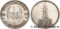 GERMANY 5 Reichsmark église de la garnison de Potsdam 1935 Karlsruhe - G
