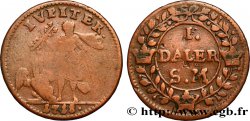 SUÈDE 1 Daler “Jupiter” 1718  TB