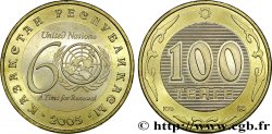 KAZAKHSTAN 100 Tenge 60e anniversaire de la fondation de l’ONU 2005