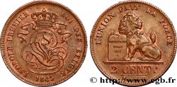 BELGIQUE 2 Centimes lion monogramme de Léopold Ier 1835