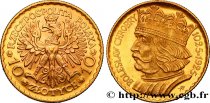 POLOGNE - RÉPUBLIQUE INDÉPENDANTE 10 Zlotych Boleslas Ier 1925 Varsovie SUP