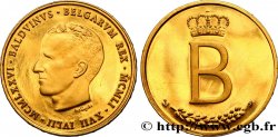 BELGIUM Module de 20 Francs Or, 25e anniversaire de règne de Baudouin Ier 1976 Bruxelles