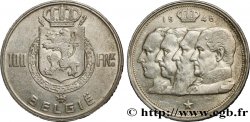 BELGIO 100 Francs bustes des quatre rois de Belgique, légende flamande 1948 