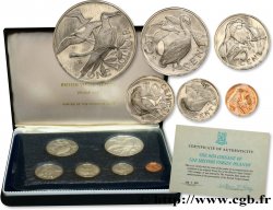 ÎLES VIERGES BRITANNIQUES Série Proof 6 monnaies Elisabeth II 1974 Franklin Mint