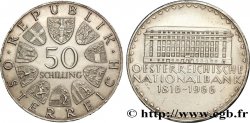 AUSTRIA 50 Schilling 150e anniversaire de la banque nationale autrichienne 1966 