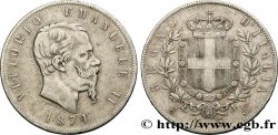 ITALIE 5 Lire Victor Emmanuel II 1874 Milan