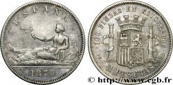ESPAGNE 2 Pesetas 1870 Madrid