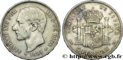 ESPAGNE 5 Pesetas Alphonse XII (1887) 1885 Madrid
